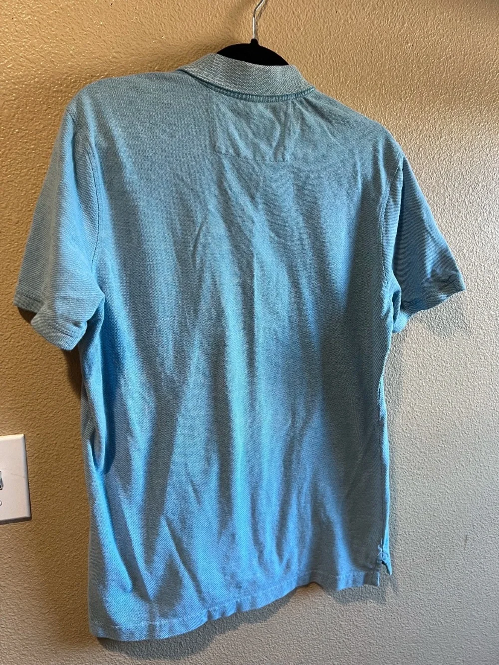 Banana Republic Light Blue Polo Shirt preppy dress shirt size large